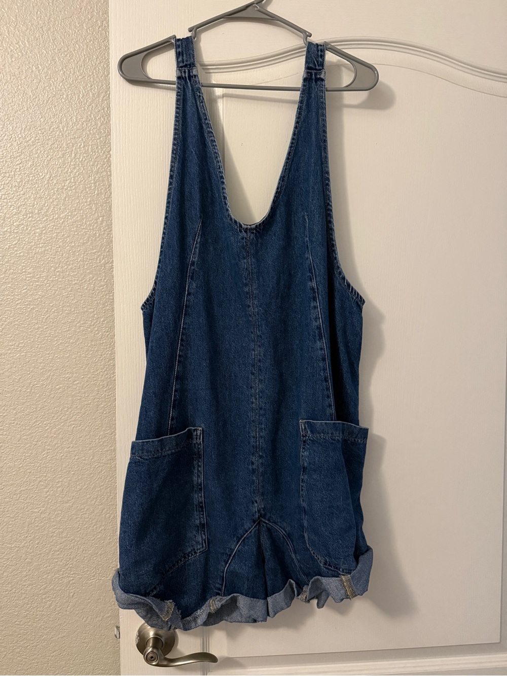Free People Denim Overalls